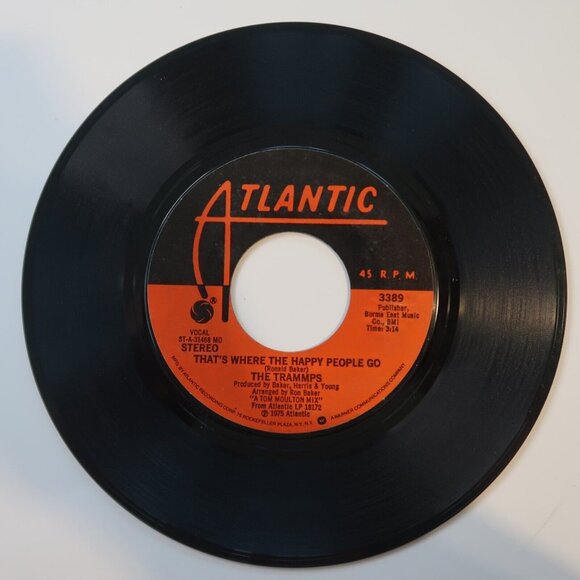 THE TRAMMPS Disco Inferno & That's Where the Happy People Go 7" Vinyl 1976 - Picture 2 of 4